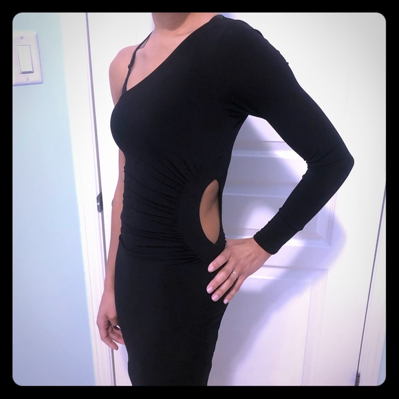 Black One Shoulder Guess Dress - Picture 1 of 4